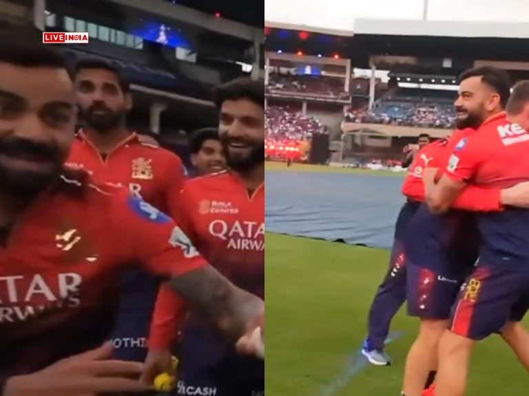 Virat Kohli Gets Playfully “Hit” By Phil Salt During RCB Event, Shares Laugh Ahead of IPL 2025