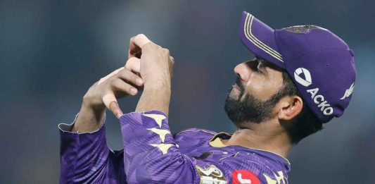 IPL 2025: Skipper Ajinkya Rahane's Injury to Be Assessed by KKR Medical Staff After Injuring Hand During DC Clash