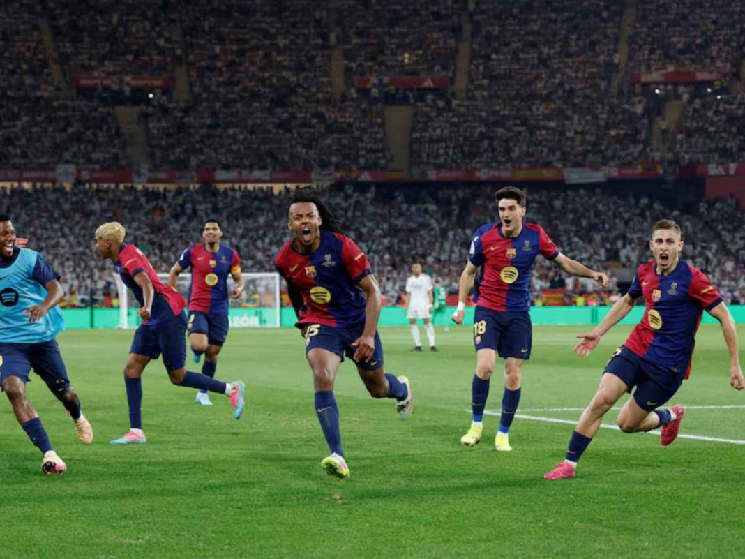 Jules Kounde's Dramatic Winner Seals Barcelona's 3-2 Copa del Rey Victory Over Real Madrid