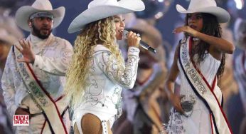 Beyoncé Stuns Fans by Performing “Jolene” While Soaring on Giant Horseshoe at Cowboy Carter Tour