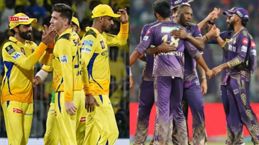 IPL 2025: KKR vs CSK Clash Today at Chepauk – Head-to-Head, Predicted XIs, Pitch Report & Live Streaming Details