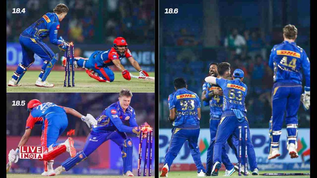 “One Hell of a Game”: Santner Hails ‘Crazy’ Hat-Trick of Run-Outs in MI’s Thrilling Win Over Delhi Capitals