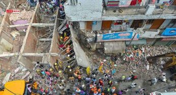 Building Collapses in Delhi’s Mustafabad After Heavy Rain, Multiple Feared Trapped