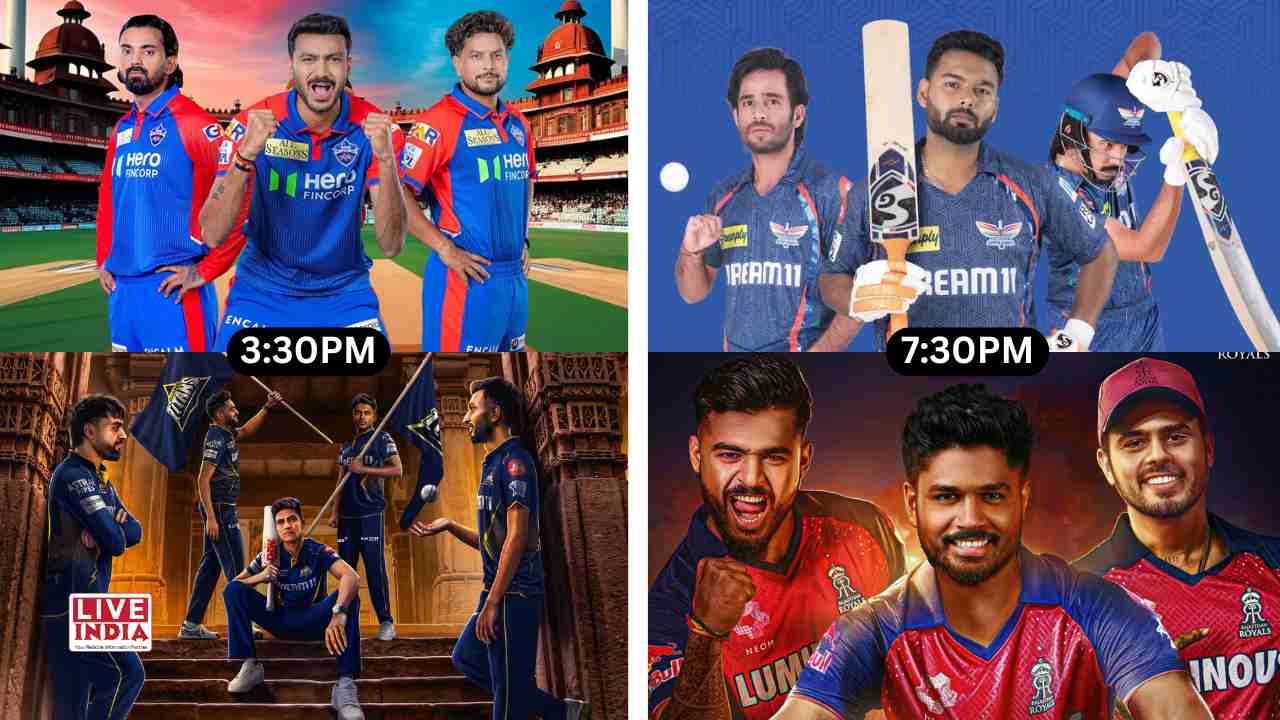 IPL 2025: Doubleheader Saturday Promises Fireworks as Titans Face Capitals, Royals Take on LSG