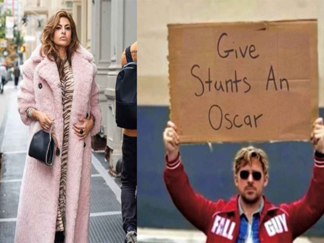 Eva Mendes Applauds Ryan Gosling for Campaigning for Stunt Design Oscar Recognition