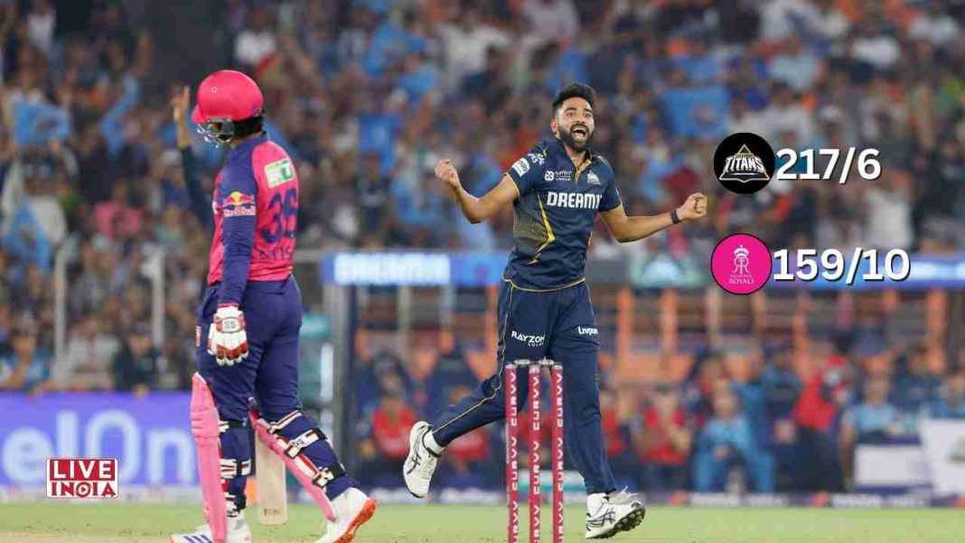 “We Let It Slip”: Sanju Samson Reflects on RR’s Missed Chances After 58-Run Loss to Gujarat Titans