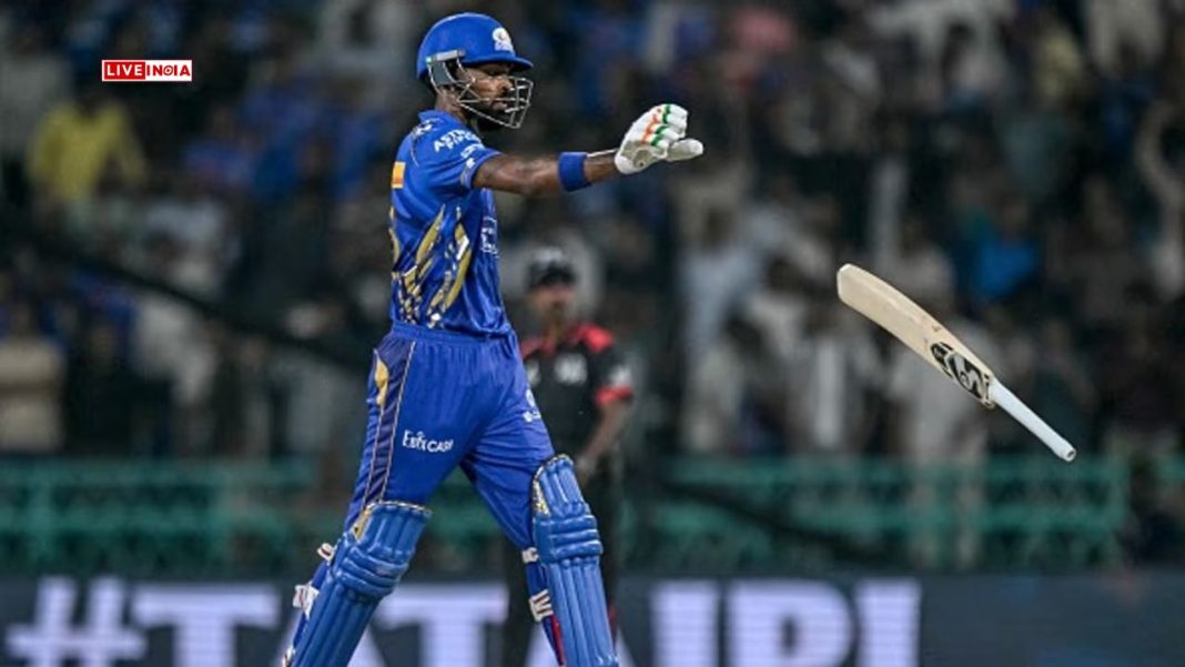 Hardik Pandya Throws Bat in Frustration After MI's Shock Tactics Backfire Against LSG in Final Over Drama
