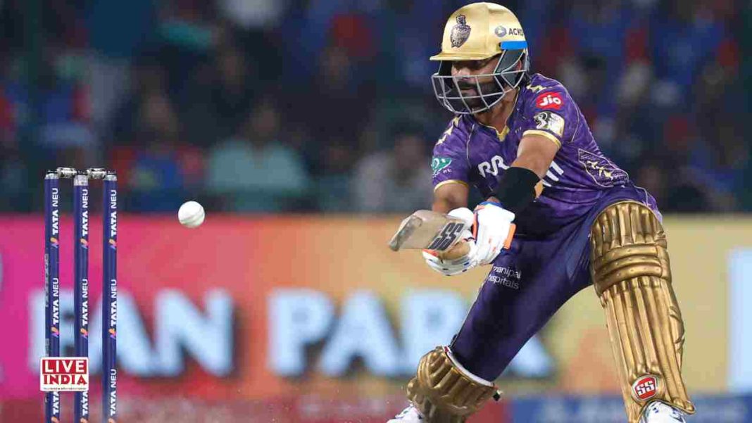 Raghuvanshi, Rinku Singh Fire KKR to 204 Despite Late Collapse Against Delhi Capitals