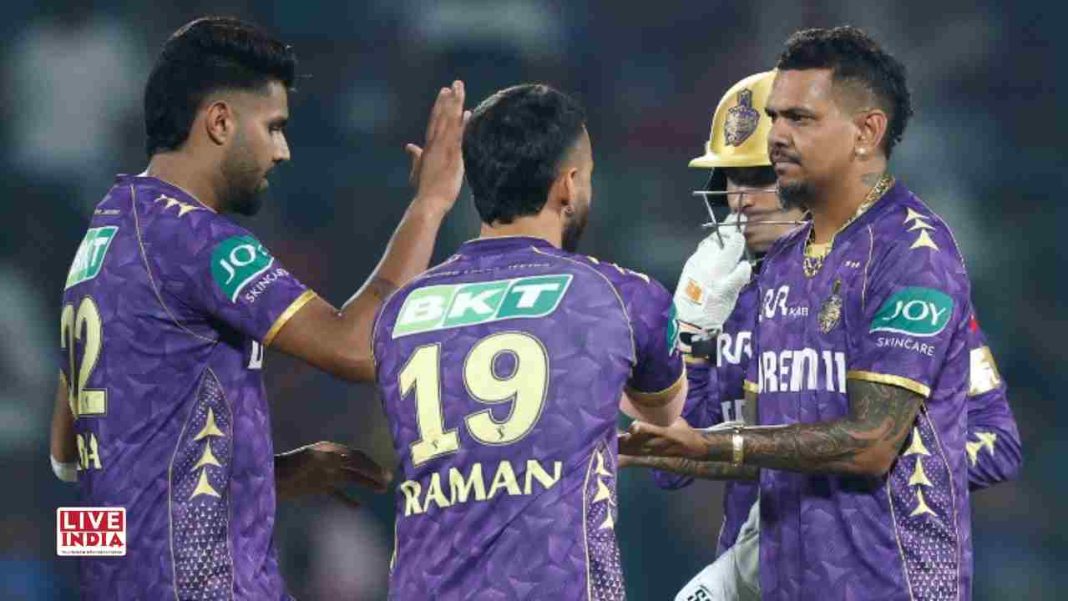 Narine, Varun Spin KKR to 14-Run Victory Over DC in a High-Scoring Thriller