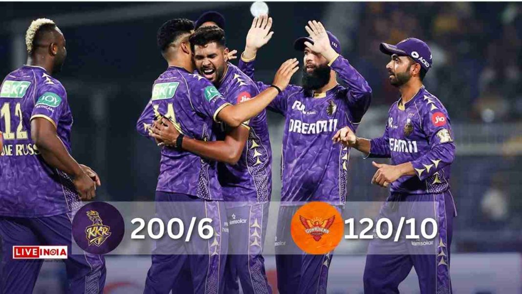 IPL 2025: Venkatesh Iyer’s Blazing 60 Powers KKR to 200 Against SRH at Eden Gardens