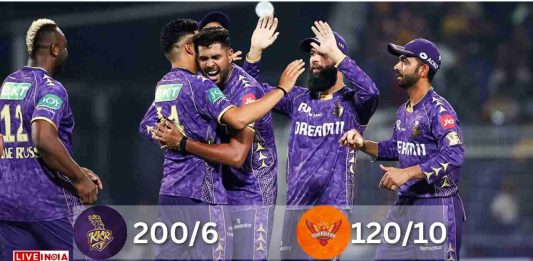 IPL 2025: Venkatesh Iyer’s Blazing 60 Powers KKR to 200 Against SRH at Eden Gardens