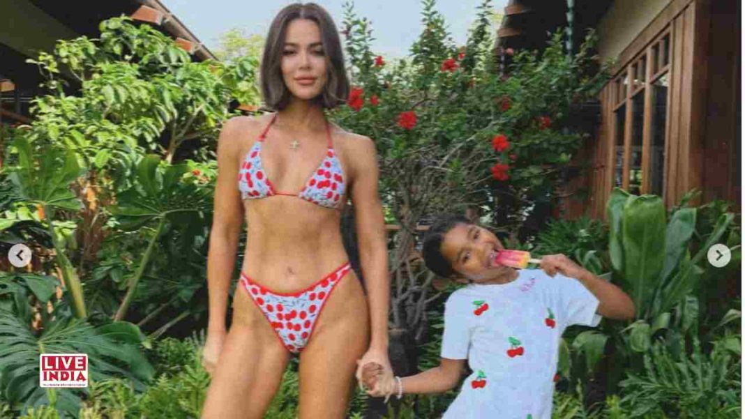 Khloé Kardashian Stuns in Cherry-Print Bikini During Family Beach Day with True and Tatum