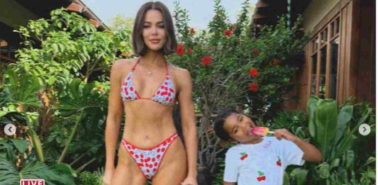 Khloé Kardashian Stuns in Cherry-Print Bikini During Family Beach Day with True and Tatum