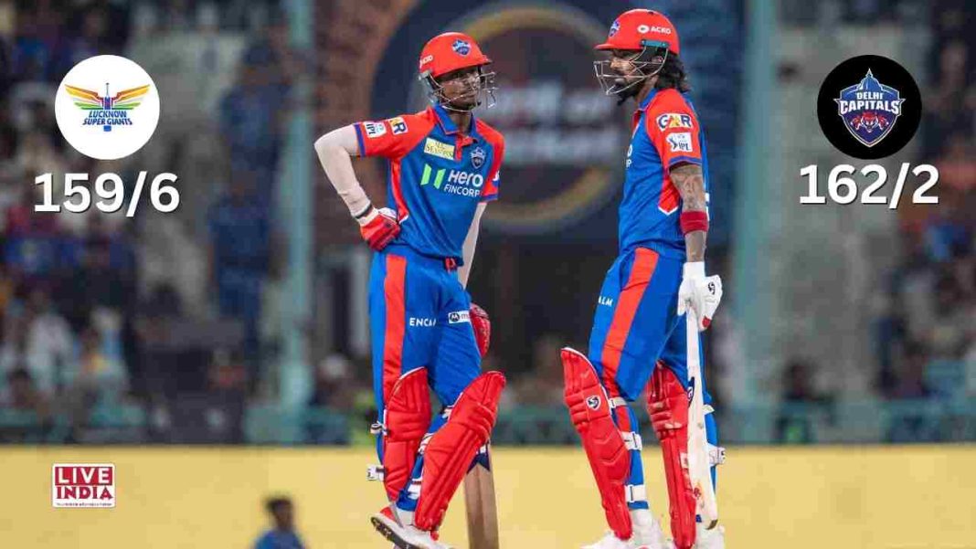 KL Rahul Becomes Fastest to 5000 IPL Runs as Delhi Capitals Crush Lucknow by 8 Wickets