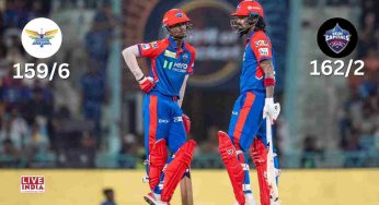 KL Rahul Becomes Fastest to 5000 IPL Runs as Delhi Capitals Crush Lucknow by 8 Wickets