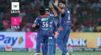IPL 20025: Avesh Khan Holds Nerve in Final Over as LSG Edge RR by 2 Runs in a Thriller