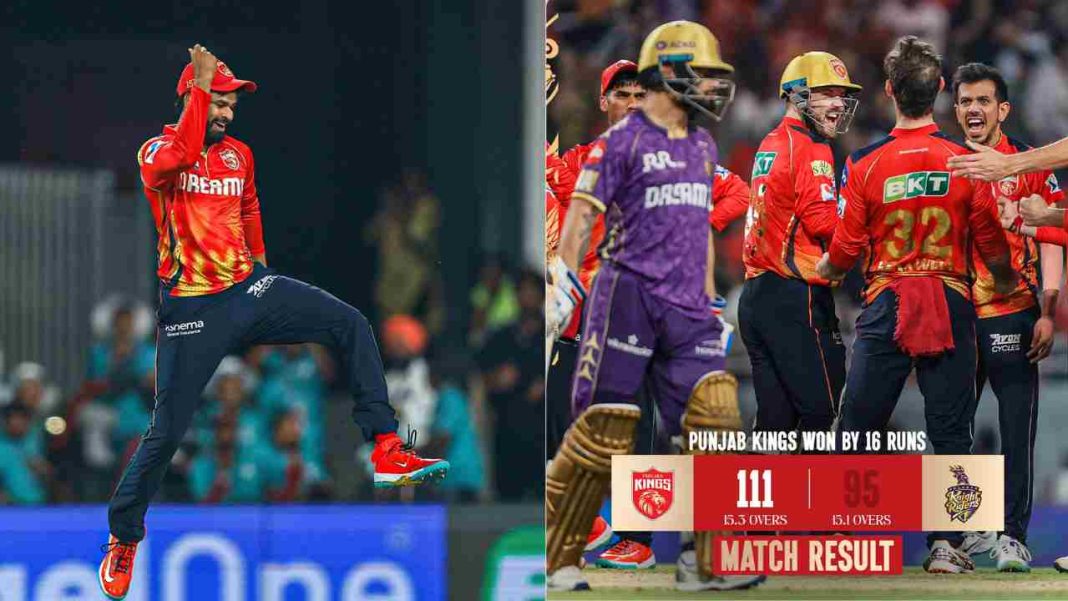Historic Defence: Punjab Kings Defend Record-Low Total of 111 to Stun KKR