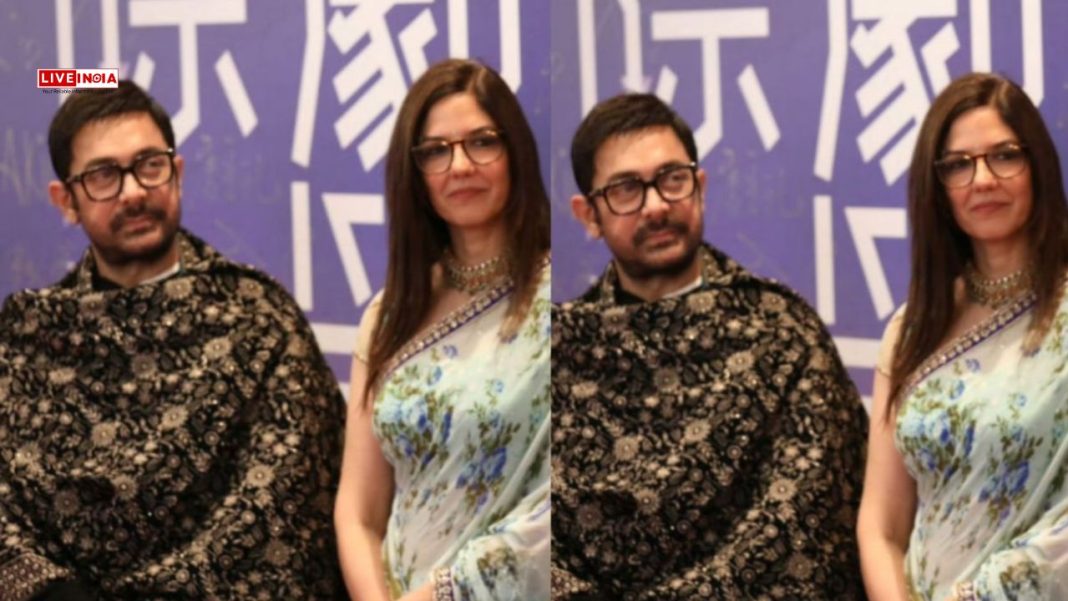 Aamir Khan and Gauri Spratt Make First Red Carpet Appearance at Macau Comedy Festival
