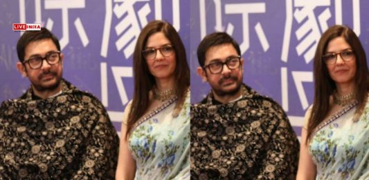 Aamir Khan and Gauri Spratt Make First Red Carpet Appearance at Macau Comedy Festival