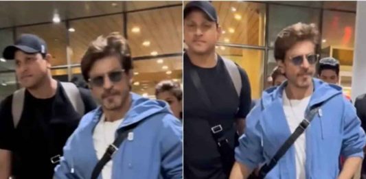 Shah Rukh Khan Nails Airport Style with His Dapper Look in Mumbai