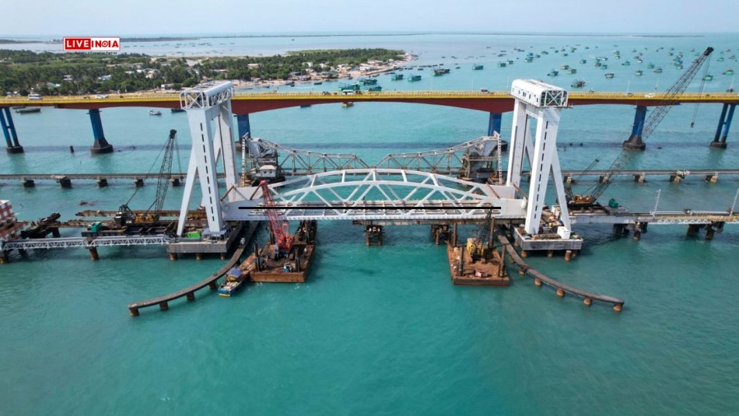 India's First Vertical Lift Sea Bridge to Open on April 6: PM Modi to Inaugurate New Pamban Bridge