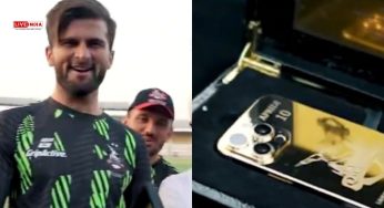 “Unfair!” — Shaheen Afridi Gifted 24K Gold iPhone 16 Pro During PSL, Teammates React With Banter