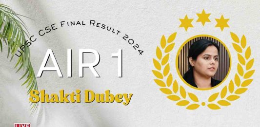 UPSC CSE Final Result 2024 Declared: Shakti Dubey Secures AIR 1 Among 1,009 Selected Candidates