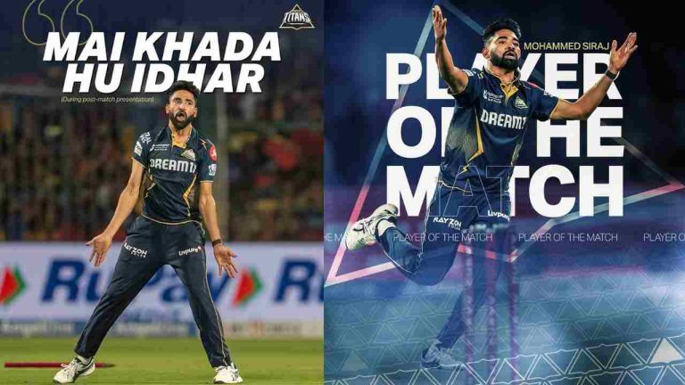 Mohammed Siraj Shines Against Former Team RCB, Earns POTM in GT's Dominant Win
