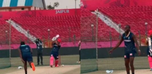 Watch: Youngster Vaibhav Suryavanshi Faces Jofra Archer In Intense Nets Session Ahead Of RR vs RCB Clash