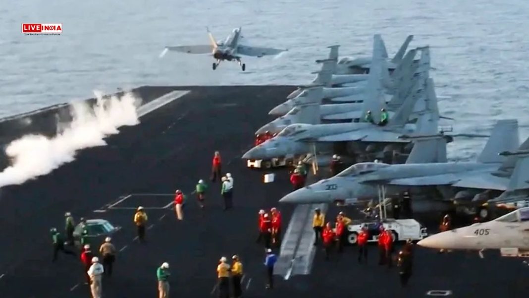 Bizarre! $67-Million US Fighter Jet Falls Into Red Sea From Aircraft Carrier