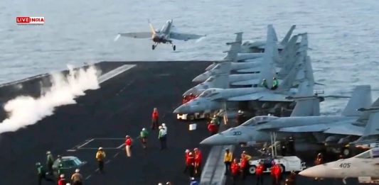 Bizarre! $67-Million US Fighter Jet Falls Into Red Sea From Aircraft Carrier