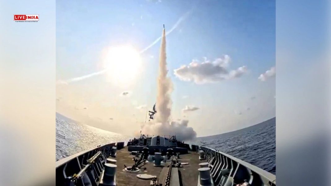 Indian Navy Demonstrates Combat Readiness With Missile Firings In Arabian Sea-Spectacular Pics Inside