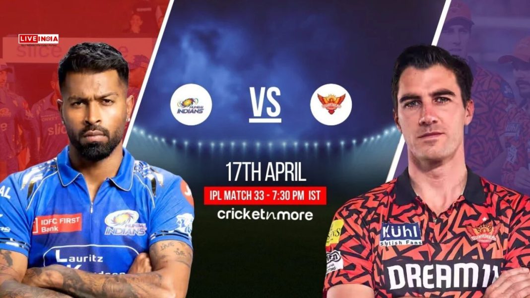IPL 2025 MI vs SRH Match 33 Preview: Head-to-Head, Pitch Report, Playing 11, Live Streaming Details