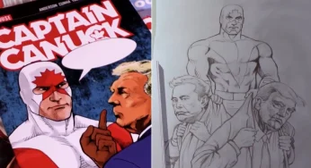 New Characters in Canadian Superhero Comics- Trump as Super Villian and Musk as His Sidekick
