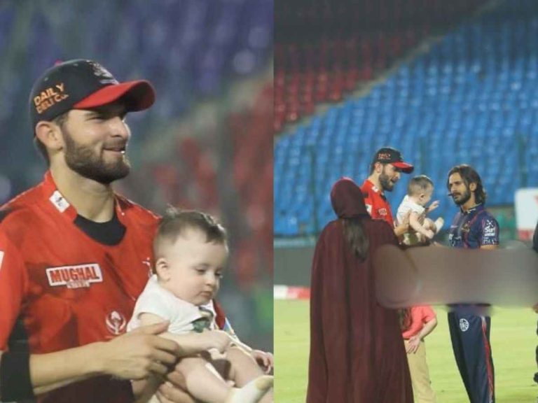 Cuteness Alert! Shaheen Afridi's Shares First Glimpse Of His Son During PSL Match, Picture Goes Viral