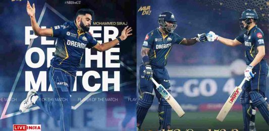 IPL 2025: GT Cruise Past SRH by 7 Wickets as Siraj Stars with 4-Fer, Gill and Sundar Power Run Chase