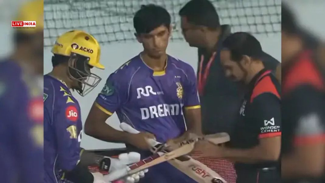 “Bat Fail!”: Sunil Narine Fails Bat Size Check On-Field, Video Sparks Controversy in IPL 2025