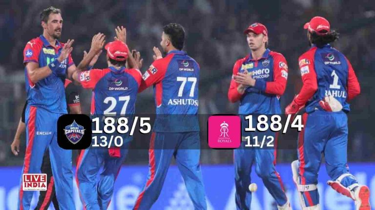 IPL 2025: DC Clinch Super Over Thriller as Starc, Stubbs Shine in Nail-Biting Win Over RR