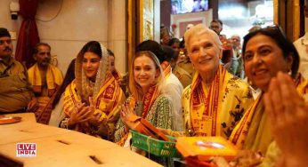 Jacqueline Fernandez Visits Siddhivinayak Temple with Maye Musk During Spiritual Outing in Mumbai