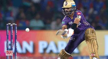 Raghuvanshi, Rinku Singh Fire KKR to 204 Despite Late Collapse Against Delhi Capitals