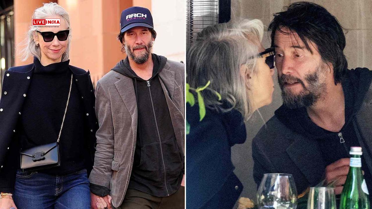 Keanu Reeves Spotted Sharing a Kiss with Alexandra Grant During Cozy London Lunch Date