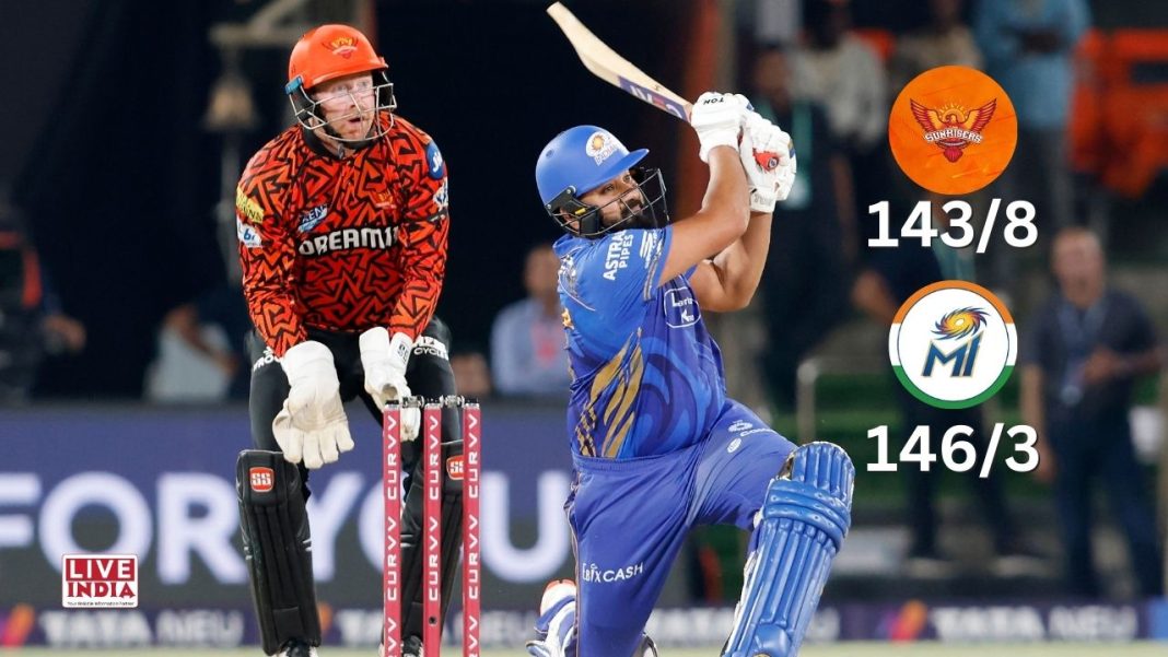 Rohit Sharma's Fiery 70 Anchors Mumbai Indians' Commanding Win Over SRH