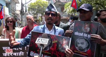 Pahalgam Terror Attack: Nepali Protesters Burn Pakistani Army Chief’s Photo Near Embassy in Kathmandu​