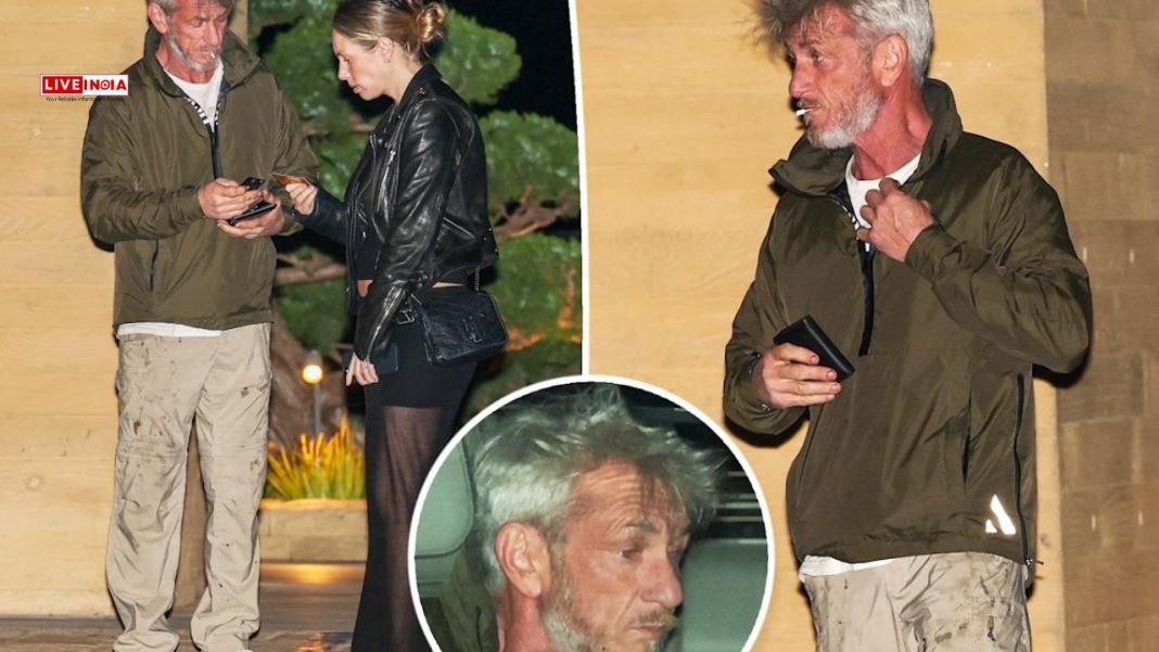 Disheveled: Sean Penn Spotted Smoking Outside LA Hotspot During Dinner With Daughter Dylan