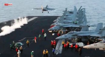 Bizarre! $67-Million US Fighter Jet Falls Into Red Sea From Aircraft Carrier