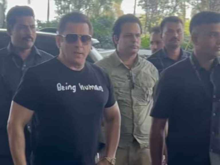 Salman Khan Makes Stylish Appearance at Mumbai Airport, Greets Paparazzi with a Smile