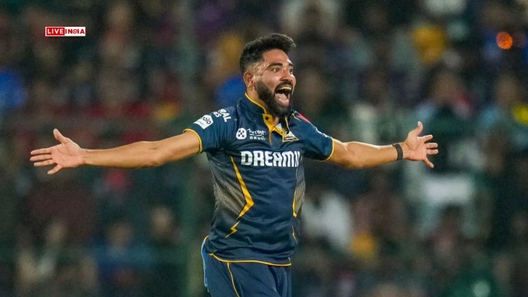 Siraj’s Fiery 4/17 Rocks SRH as GT Restrict Hosts to 152/8 in IPL 2025 Showdown