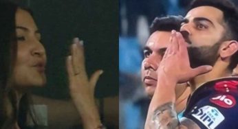 Couple Goals! Anushka Sharma’s Sweet Smile & Kiss Back to Virat Kohli Lights Up IPL Stands!