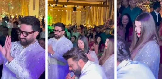 Abhishek, Aishwarya, and Aaradhya Bachchan Groove to 'Kajra Re' at a Wedding