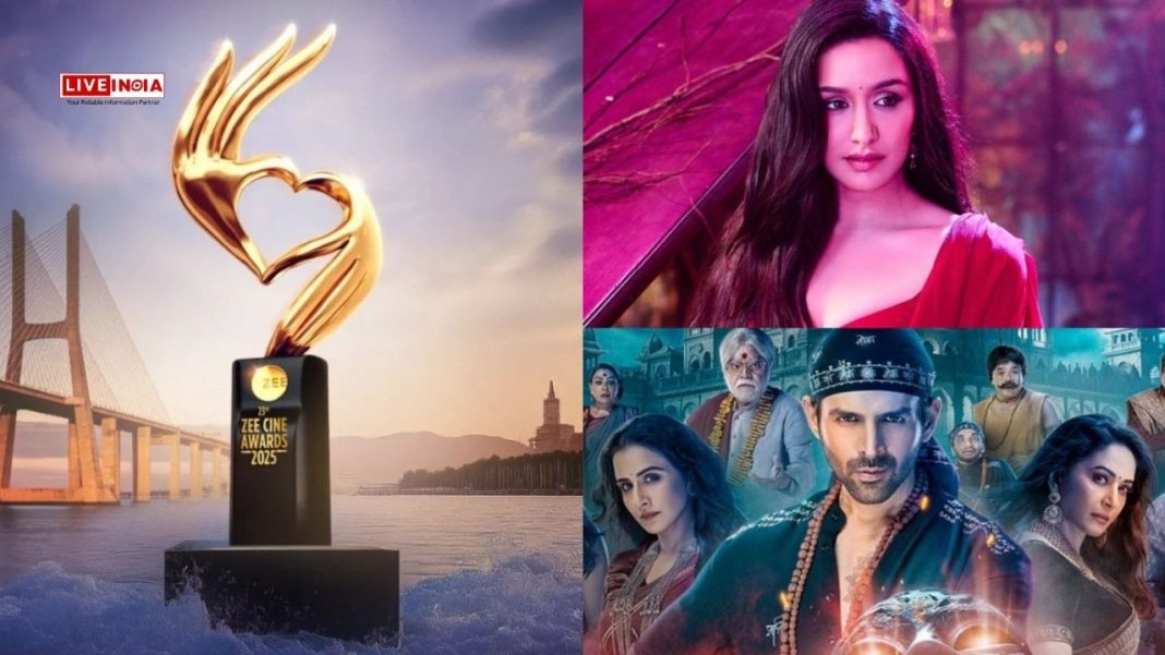 Zee Cine Awards 2025: Kartik Aaryan, Shraddha Kapoor Win Top Honours; Stree 2 Named Best Film-Full List